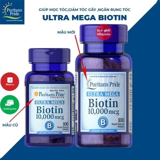 Viên Uống Mọc Tóc Puritan's Pride Biotin 10000 mcg - 100 viên