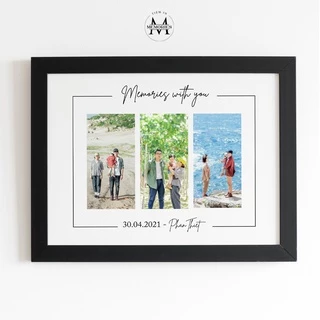 In Ảnh Theo Yêu Cầu - Memories With You Kèm Ghi Chú - Size A3, A4, A5 - In Ảnh Để Bàn, Treo Tường