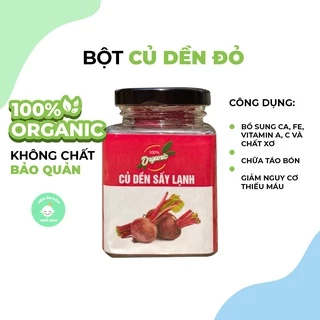 Bột Củ Dền Đỏ Nguyên Chất Sấy Lạnh Cao Cấp, Bột Ăn Dặm, Thanh Lọc Cơ Thể, Mát Gan, Lọ Thuỷ Tinh 150gr