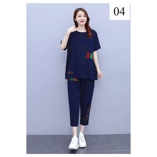 Đồ Bộ Nữ Mặc Nhà - Bộ Ngủ Chất Cotton Mát Lạnh Siêu Cute - In Hình Thỏ Xinh Xắn Ngộ Nghĩnh