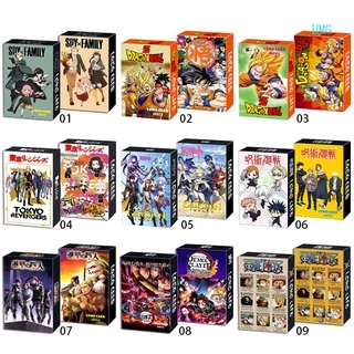 Set 30 Thẻ Hình Lomo Nhân Vật Anime Demon Slayer Tokyo Revengers SPY×FAMILY Genshin Trong Phim One Piece