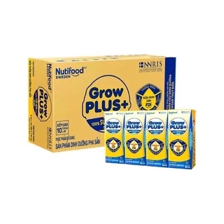 Thùng 48 hộp sữa bột pha sẵn nuti growplus vàng 180ml