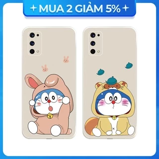 Ốp lưng cạnh vuông Realme C1/Realme C12/Realme 5i/...viền bảo vệ camera hình Mèo máy áo len