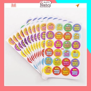 Túi sticker (10 tờ) dán nhiều hình đáng yêu cho bé NATO STK02