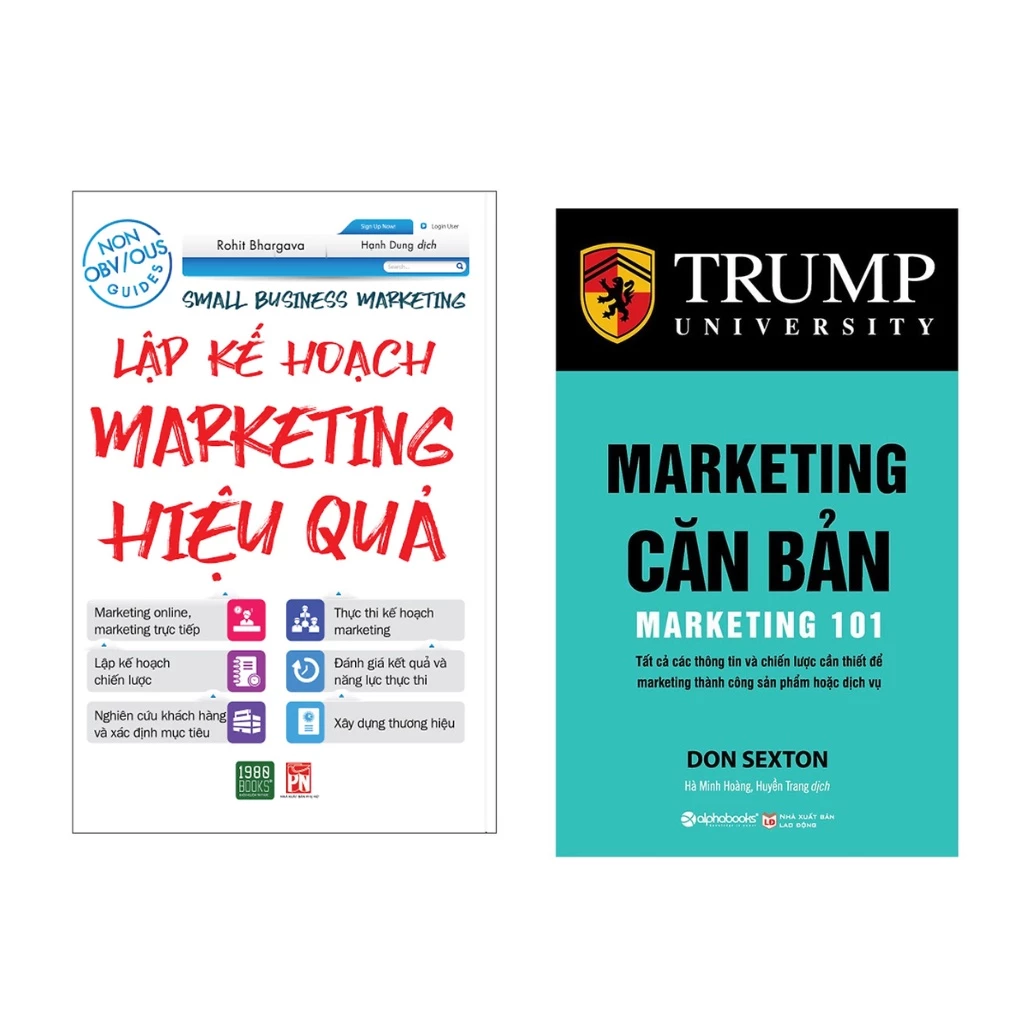Sách Combo 2 cuốn : Lập Kế Hoạch Marketing Hiệu Quả pn + Marketing Căn Bản al