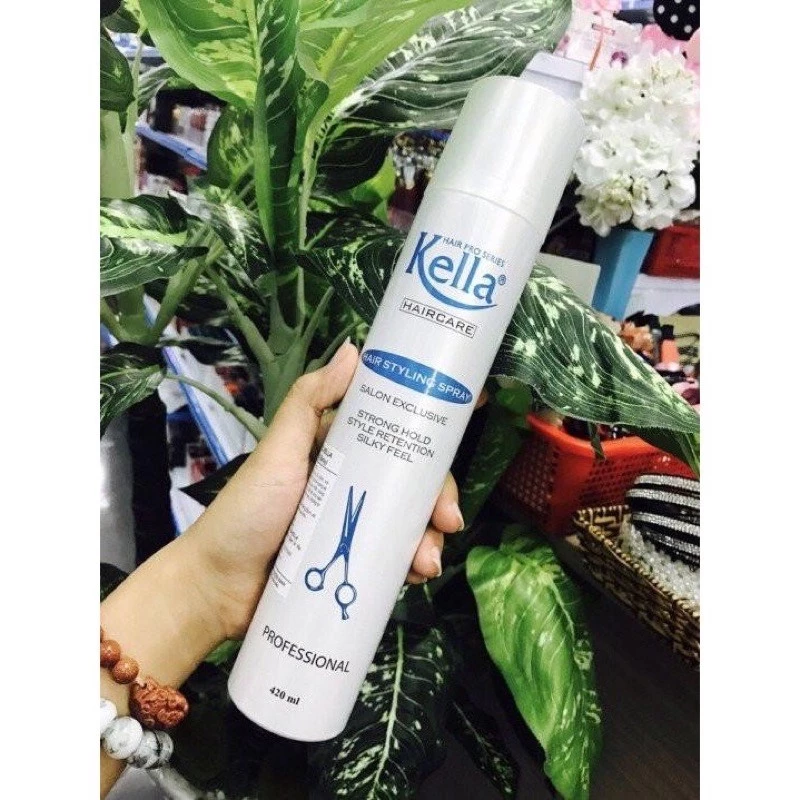 Keo Xịt Giữ Nếp Tóc Kella 420ml Hàng Chính Hãng