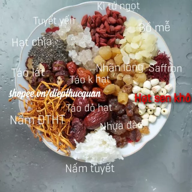 Sét chè dưỡng nhan 11 vị nấu được 18 ~ 20 chai 330ml. Date luôn cập nhật mới.