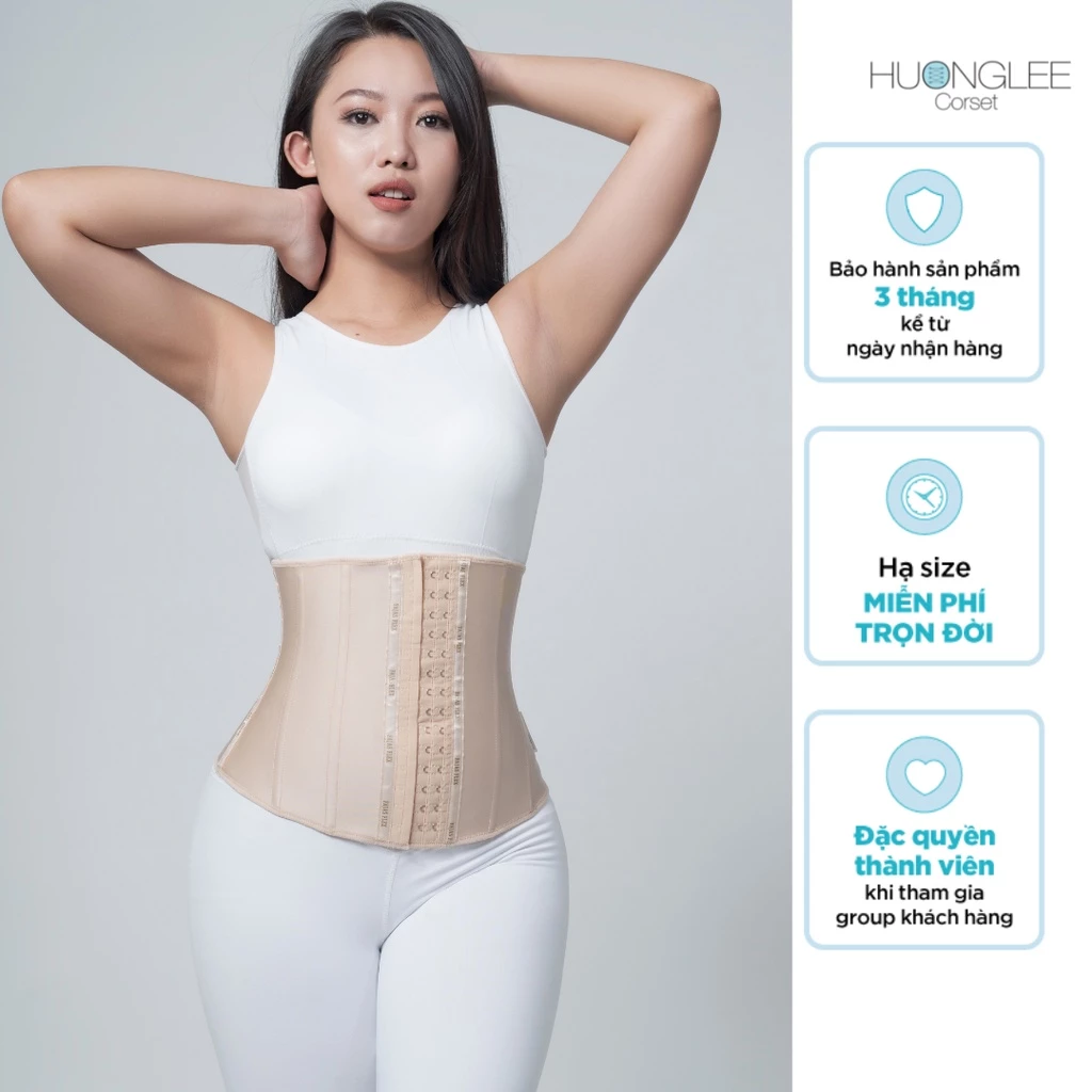 [HUONGLEE Corset] Đai Gen Nịt Bụng Giảm Eo Latex Fajas Flex 100 Chuẩn Chính Hãng Colombia