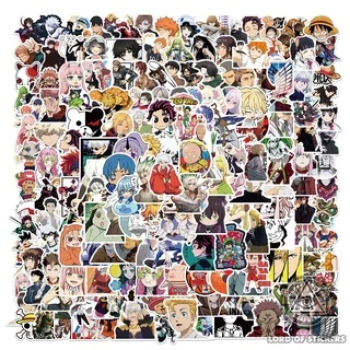 Set 200 Nhãn Dán Hình Nhân Vật Truyện Tranh Tổng Hợp Sticker Anime Manga Trang Trí Mũ Bảo Hiểm, Laptop, Điện Thoại, Xe