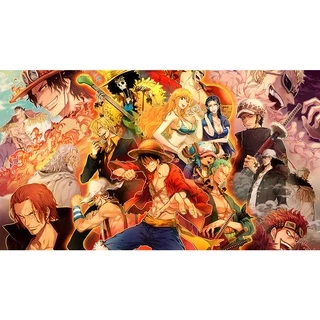 Poster A2, A3, A4 dán tường Anime, decal trang trí có keo ONE PIECE WALLPAPER - Mẫu 1