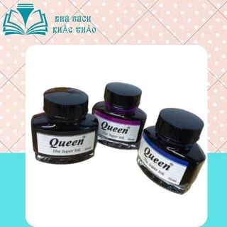 Mực Queen (tím) có màu mực rất đẹp, rõ nét, không bị nhoè hoặc bị bay màu.