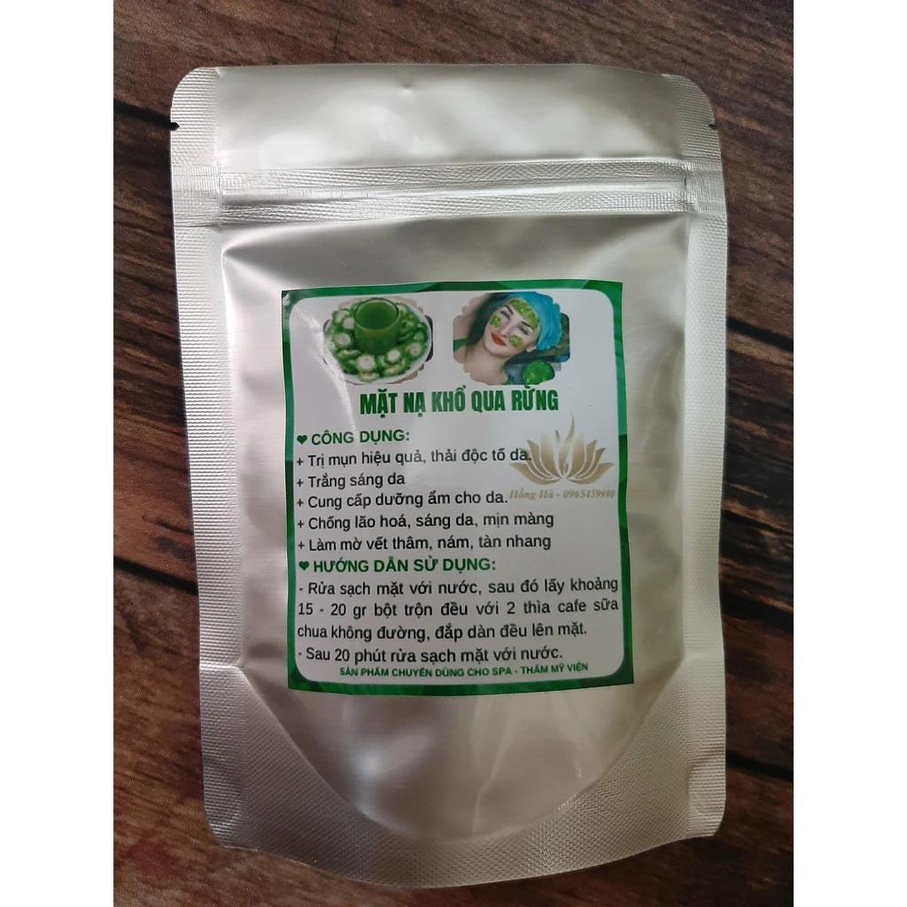 500gr  Bột khổ qua - Mặt nạ khổ qua rừng nguyên chất 100%