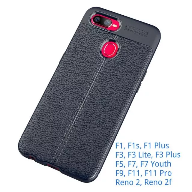 Ốp Lưng Dẻo Da Đen Oppo F11, F11 Pro, F9, F7, F7 You, F5, F3 Plus, F3 Lite, F3, F1 Plus, F1s, F1, Reno 2, 2F, 3, 4 #bin.