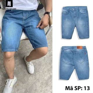 Quần short jean Nam chất bò co dãn thoải mái [MC76 STORE] quần lửng jean NHIỀU MÀU ĐẸP 2022