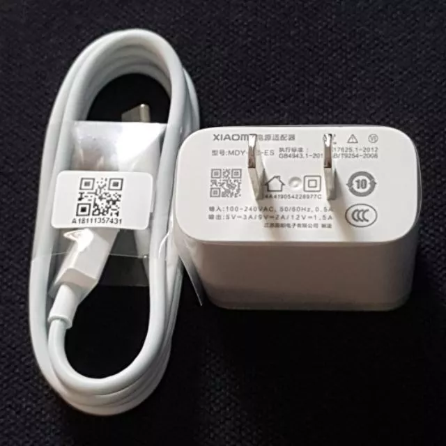 BỘ SẠC NHANH QC 3.0 (18W) XIAOMI MI8, MI8 SE, MI8 LITE, MI8 PRO, MI 8 EE... CHÍNH HÃNG NEW 100%