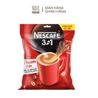 Cà phê rang xay hoà tan Nescafe 3in1 bịch 782g màu đỏ (46 gói*16g) - Nestle