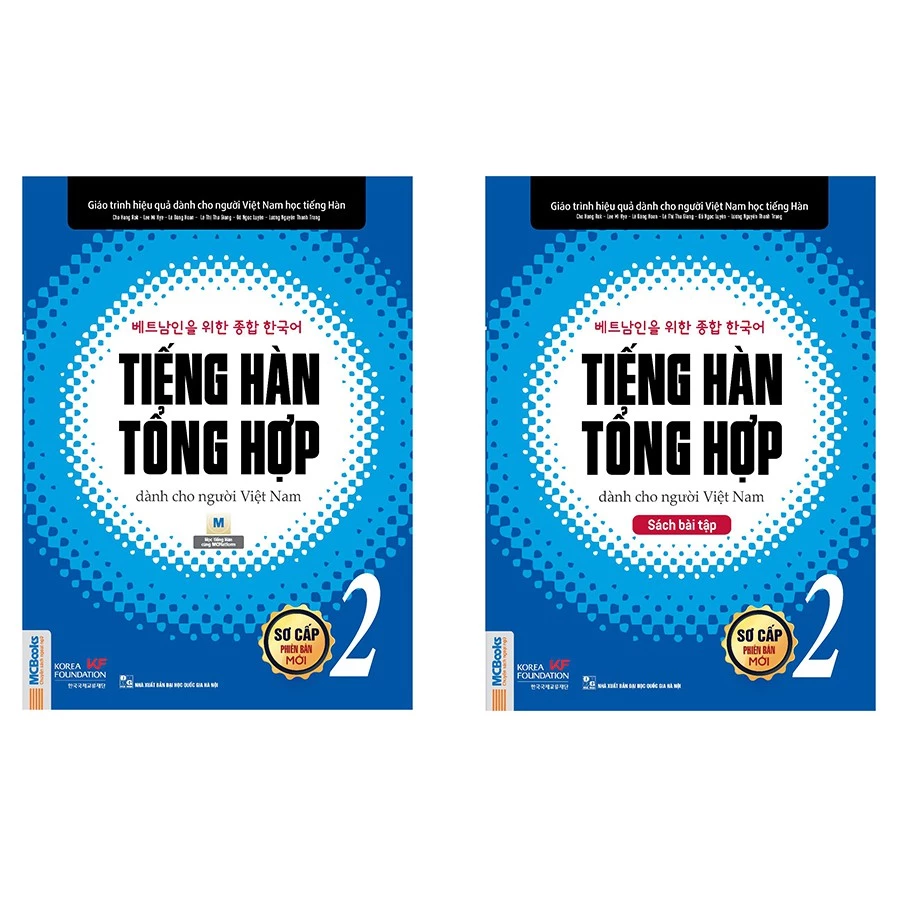 Sách - Trọn bộ Giáo Trình tiếng hàn tổng hợp sơ cấp 2 (SGK và SBT)