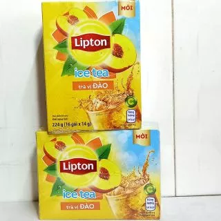 Trà Lipton Ice Tea vị Đào hộp 16 gói