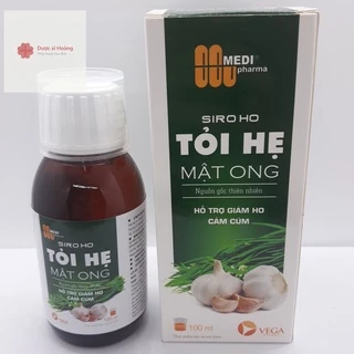 Siro Ho Tỏi Hẹ Mật Ong - Giảm Ho, Cảm Cúm - Chai 100ml