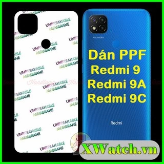 Miếng Dán PPF mặt lưng Redmi 9A / Redmi 9 / Redmi 9C Mi 10 Mi 11 Mi 11 lite chống trầy xước