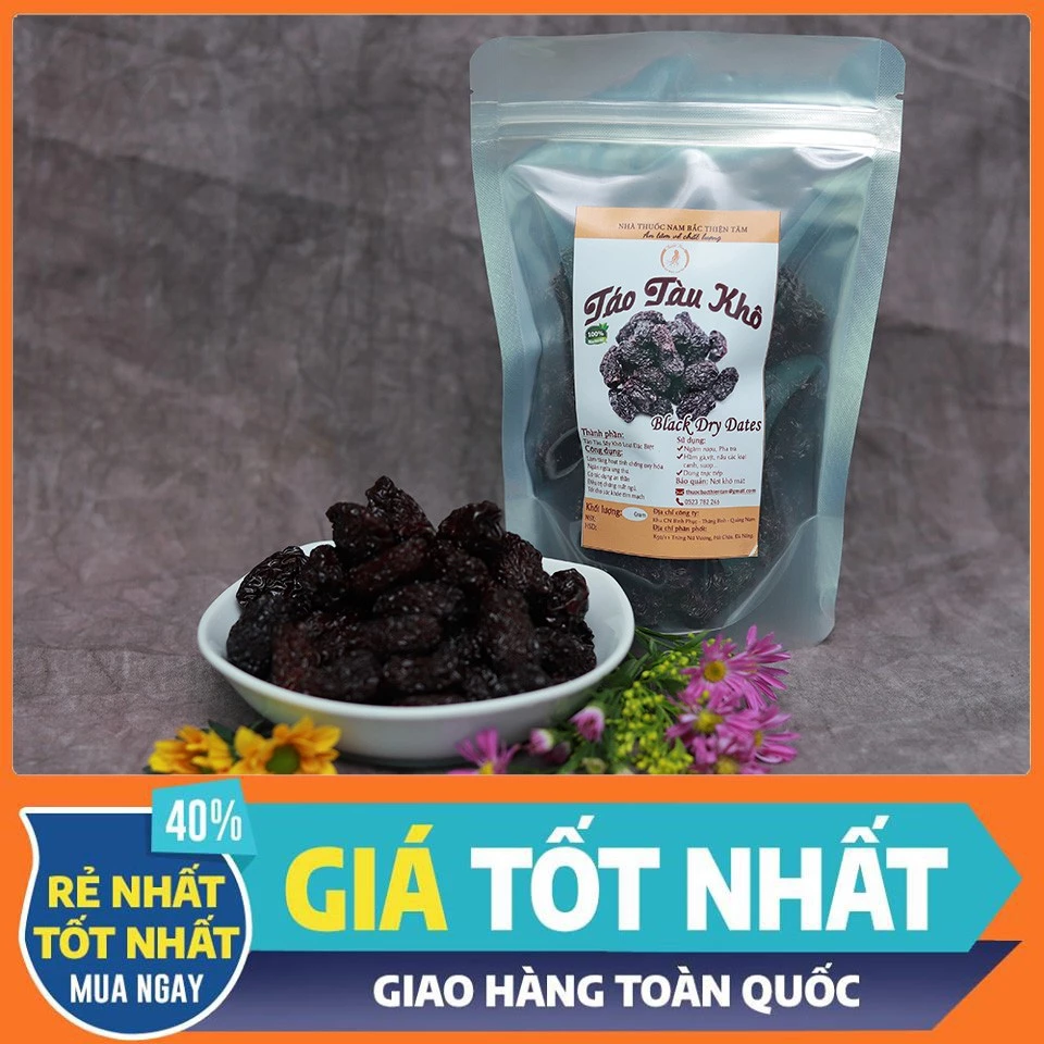 200gr Táo Tàu Sấy Khô Loại Đặc Biệt Ngâm Rượu Hầm Canh Ngon