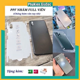 [CHỐNG VÂN TAY] Miếng Dán Dẻo PPF Nhám Full Viền Dành Cho Iphon ❤FREESHIP❤ - Mặt Lưng 7Plus/8Plus/XM/11PM/12PM/13PM