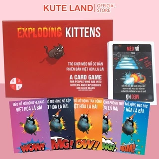 Set Mèo Nổ Board Game Exploding Kittens Và 5 Bản Mở Rộng Việt Hóa MEORE-5MMR