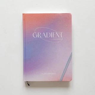 Sổ tay A5 CRABIT ô vuông grid 130gsm - Gradient Hồng Tím ghi chép, làm bullet journal