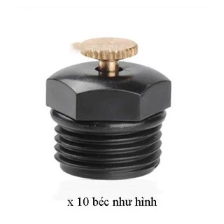 Bộ 10 béc phun mưa chỉnh lưu lượng  hình cánh quạt ren ngoài 21mm