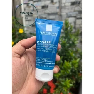 (50ml)Gel rửa mặt tạo bọt dành cho da dầu nhạy cảm LA ROCHE-POSAY Effaclar Foaming - HTbeauty