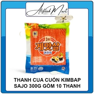 Thanh cua cuốn kimbap Hàn quốc Sajo 300g gồm 10 thanh