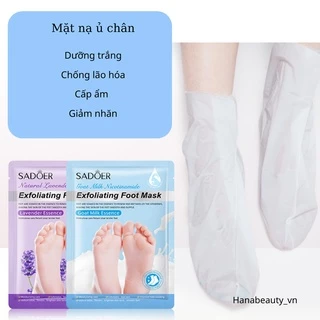 Mặt Nạ Ủ Chân Sữa Tươi Trắng Da Giảm Thâm Giảm Nhăn Mịn Màng SADOER nội địa Trung