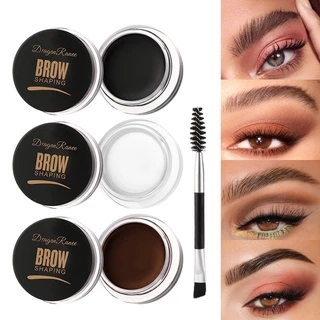 5 màu gel nhuộm lông mày natural long lasting waterproof smudge proof eyebrow styling cream with makeup brush