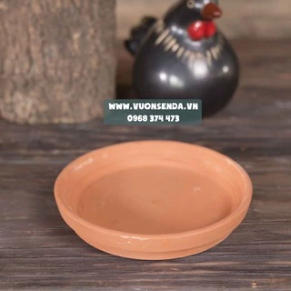 Đế lót chậu đỏ lớn 14cm