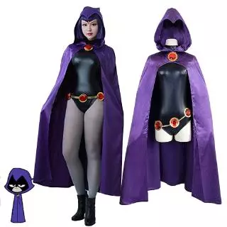 【Hàng Có Sẵn】Áo Liền Quần Cosplay Siêu Anh Hùng Titan Raven Trong Teen Titan