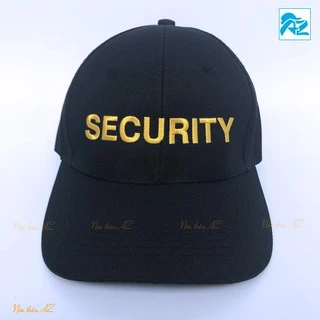 Nón kết đen thêu logo SECURITY màu vàng - Mũ Lưỡi Trai MT365