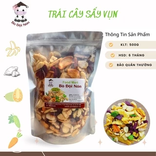 500Gr Trái Cây Sấy Thập Cẩm Hàng Vụn_Bò Đội Nón Shop