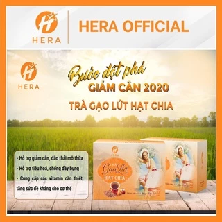 Trà Gạo Lứt Hạt Chia HERA ❤️TẶNG QUÀ XINH❤️ Trà Gạo Lứt Giảm Cân Hạt Chia Hera, Giảm Cân, Giữ Dáng, Đẹp Da