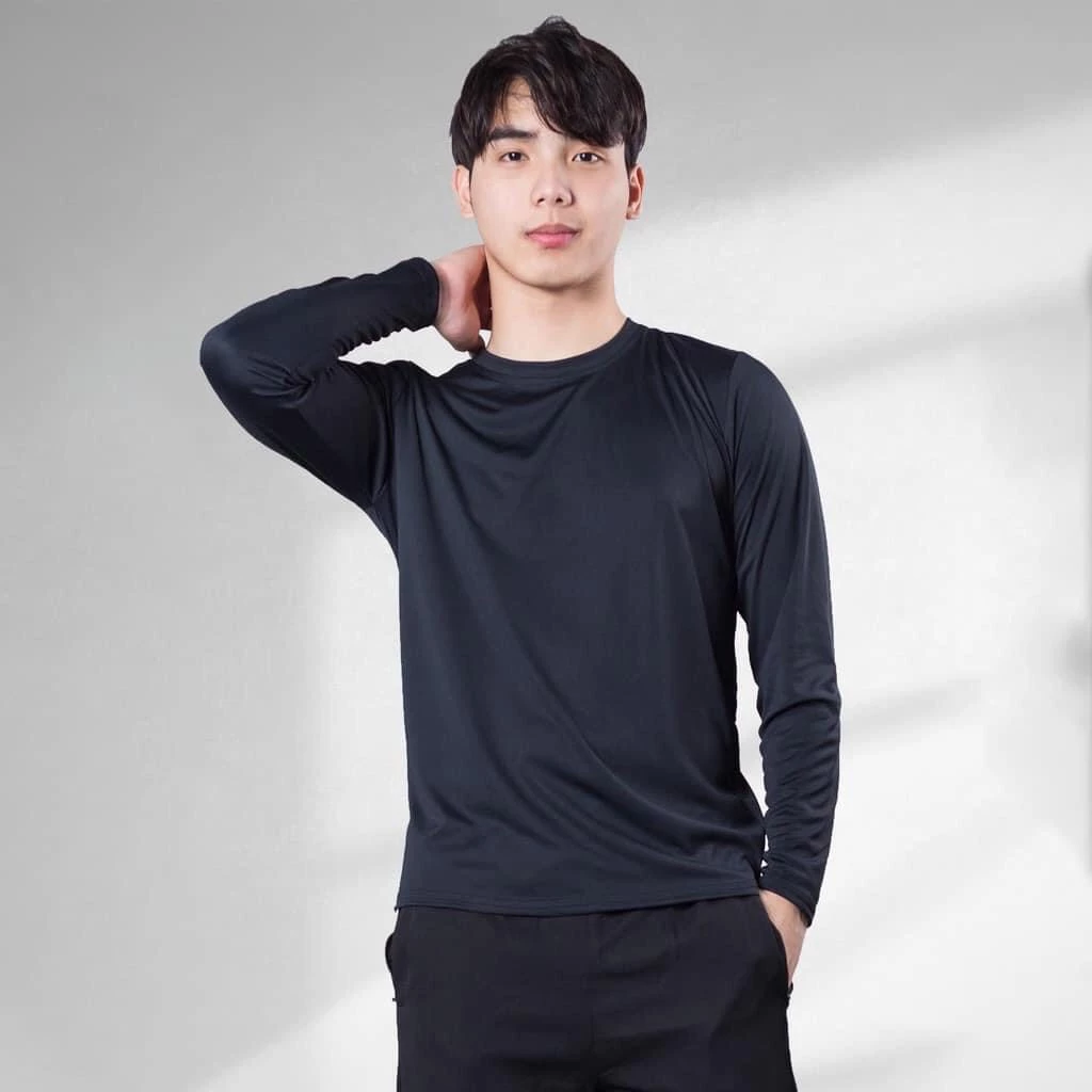 Áo giữ nhiệt nam dài tay thể thao thun co giãn thời trang cao cấp ROMAN AT06