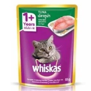 Pate Whiskas đủ vị gói 80g cho mèo mọi lứa tuổi