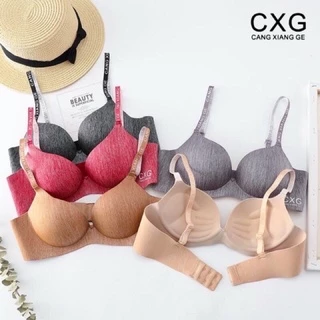 Áo Lót Su Đúc Muối Tiêu CXG A05 Áo Ngực Su Non Nâng Ngực Vừa