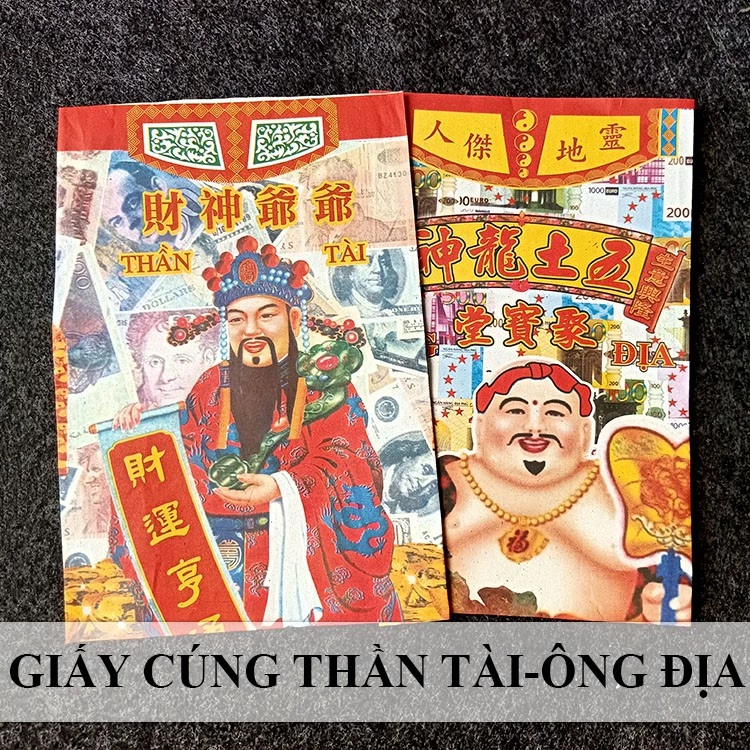 Bộ Giấy Cúng Thần Tài - Thổ Địa