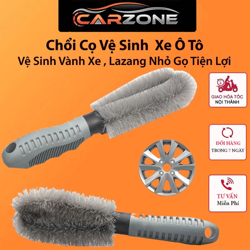 Chổi Cọ Vệ Sinh Lazang Xe Ô Tô Nhỏ Gọn Tiện lợi  - Bộ 1 Chiếc