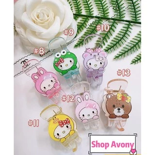 Kẹp tóc càng cua (3-5 răng) trong đính icon thú kitty