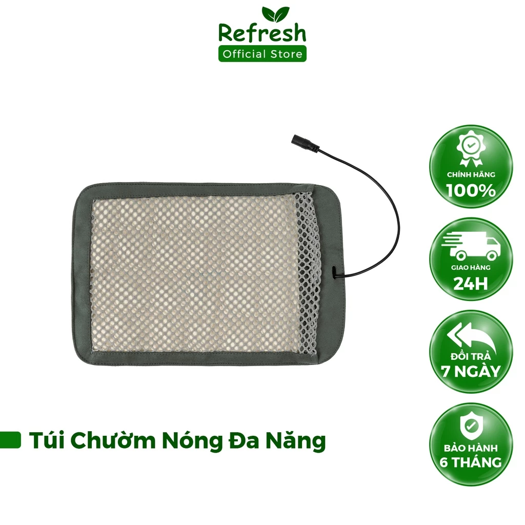 Túi Chườm Nóng Thảo Dược Đa Năng Dùng Điện REFRESH Giảm Đau Cổ Vai Gáy, Lưng Hông, Đau Bụng, Đau Bụng Kinh, Giãn Cơ