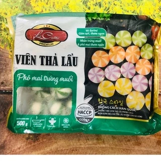 Viên Thả Lâu nhân Trứng Muối Phô Mai Lacusina (xanh) 500g/100g_ship hỏa tốc hcm