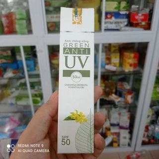 Kem chơng nắng green anti UV