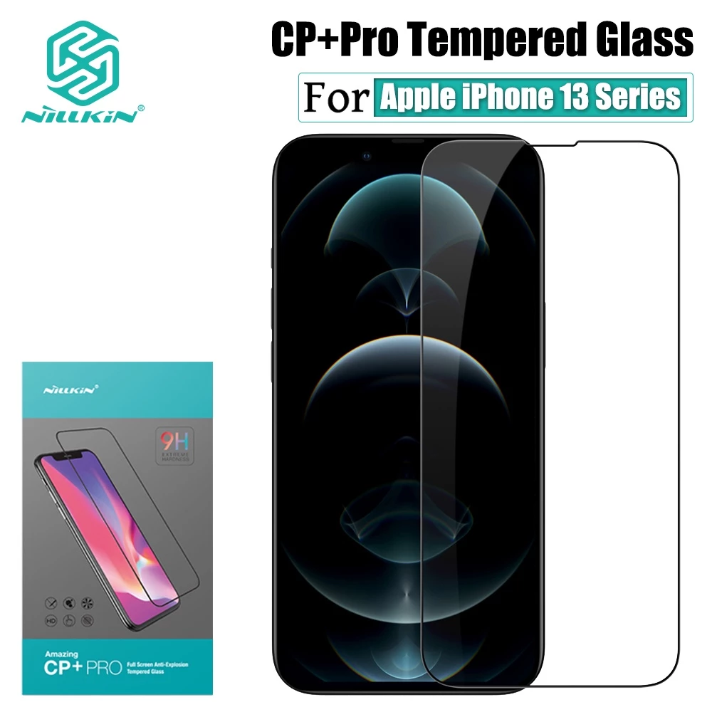 Kính cường lực Nillkin CP+ Pro che phủ toàn bộ 9H bảo vệ chống nổ chống chói cho iPhone 13 Pro Max/13 Mini/13 Pro