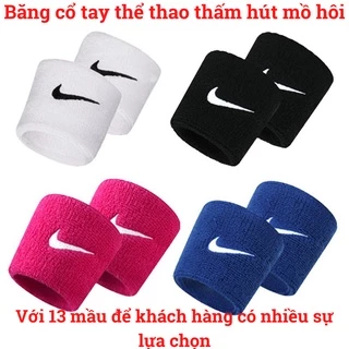 Băng cổ tay thể thao thấm hút mồ hôi chất liệu Cotton co giãn phù hợp chơi Bóng Rổ, Cầu Lông, Tennis, Chạy Bộ, Tập Gym