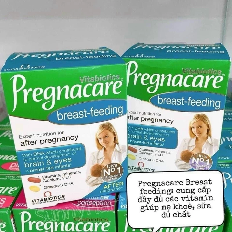 Viên bú Pregnacare Anh cho mẹ sau sinh